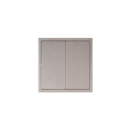 16A 2GANG 1WAY SWITCH LED SIMON H701023-46 CHAMPAGNE