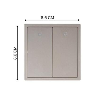 16A 2GANG 1WAY SWITCH LED SIMON H701023-46 CHAMPAGNE