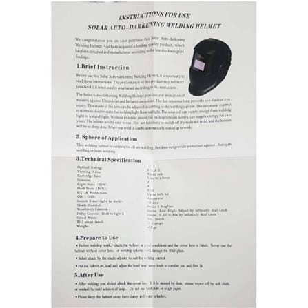 FOX BLACK  WELDING MASK