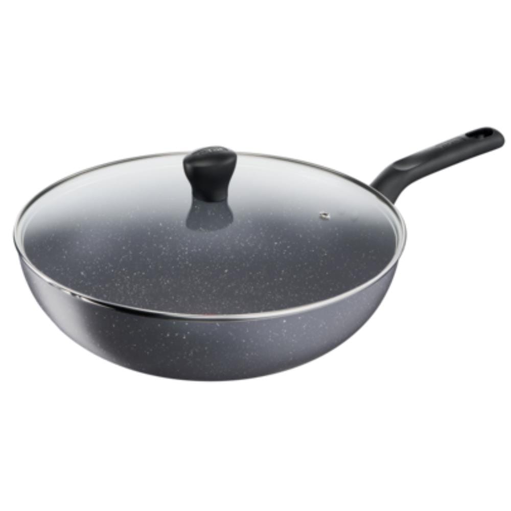 TEFAL WOKPAN NATURE WITH LID B22692 28 CM GREY