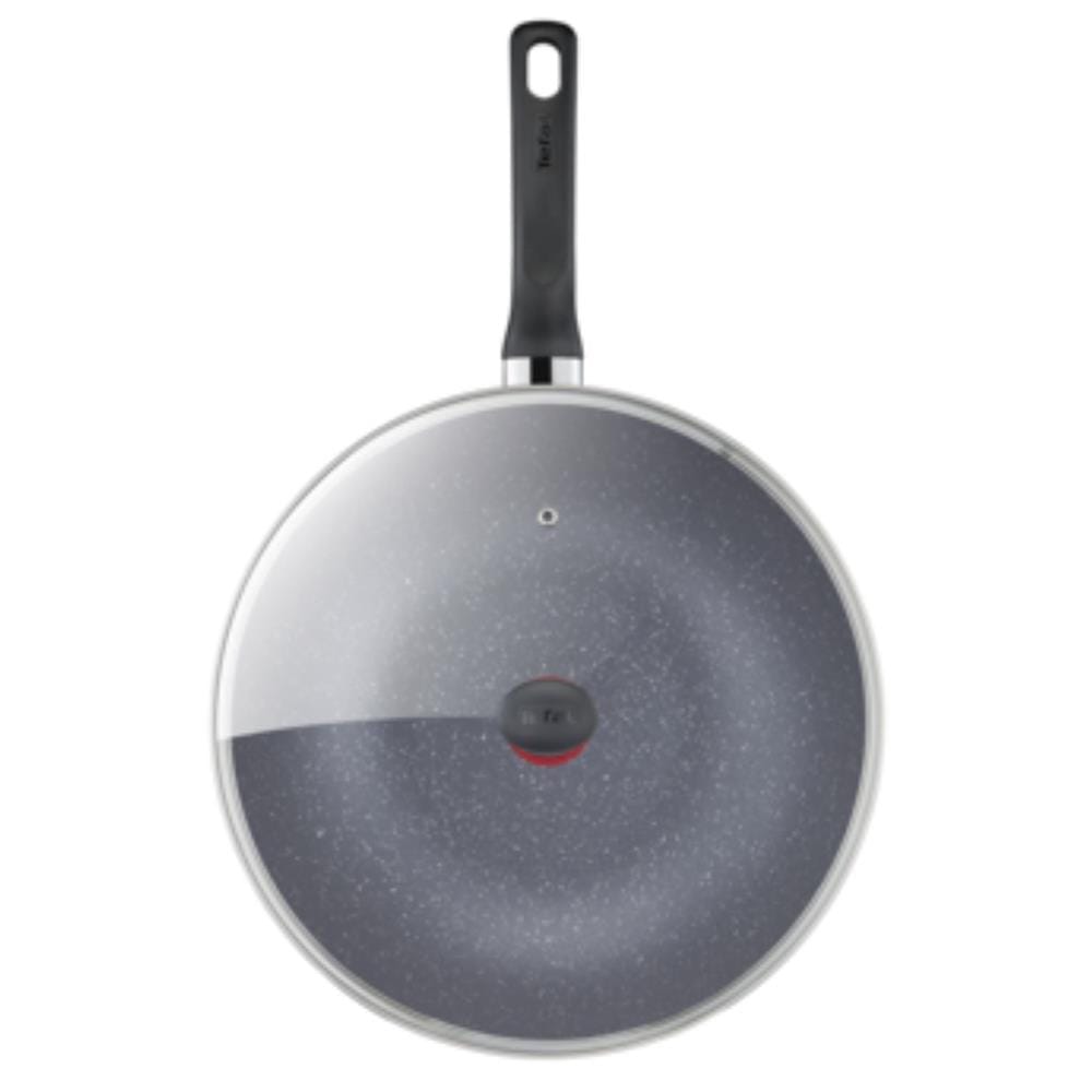 TEFAL WOKPAN NATURE WITH LID B22692 28 CM GREY