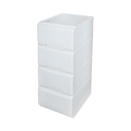 4 DRAWER STACKO GARDEN 40X50X91CM WHITE