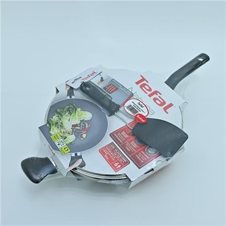 TEFAL WOKPAN NATURE WTH LID B22694 32 CM GREY