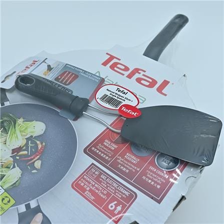 TEFAL WOKPAN NATURE WTH LID B22694 32 CM GREY