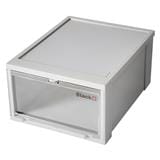 SHOE BOX STACKO 28X35X17CM GREY