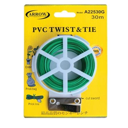ARROW GREEN PVC COATED TWIST&TIE OTHER DECORATIVE (2.5MMX30M)