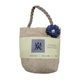 HOME+ BAMBOO CHARCOAL SACHET WITH STRING 120G BROWN