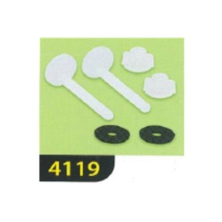 WATERTEC TOILET SEAT HINGE SET ROUND FMS-TH0010-1 (H6XW3XD3 CM)