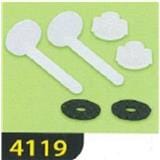 WATERTEC TOILET SEAT HINGE SET SQUARE FMS-TH0020-1