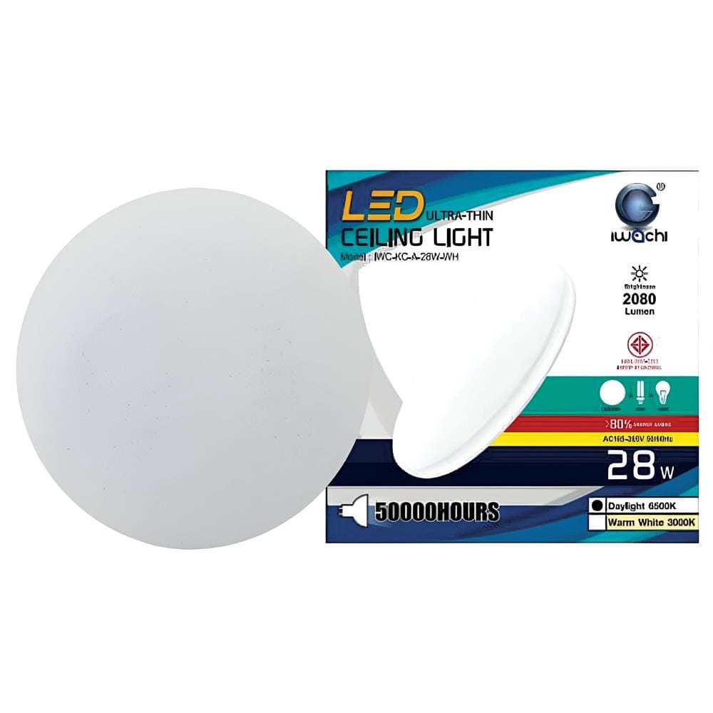 CEILING LAMP PLAIN LED 28W DAYLIGHT (6500K) WHITE 15" IWACHI