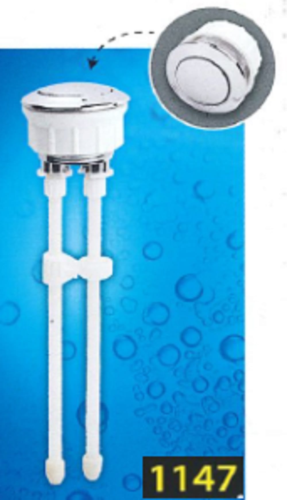 WATERTEC TOILET HANDLE SINGLE FLUSH 38MMFMS-FV0050