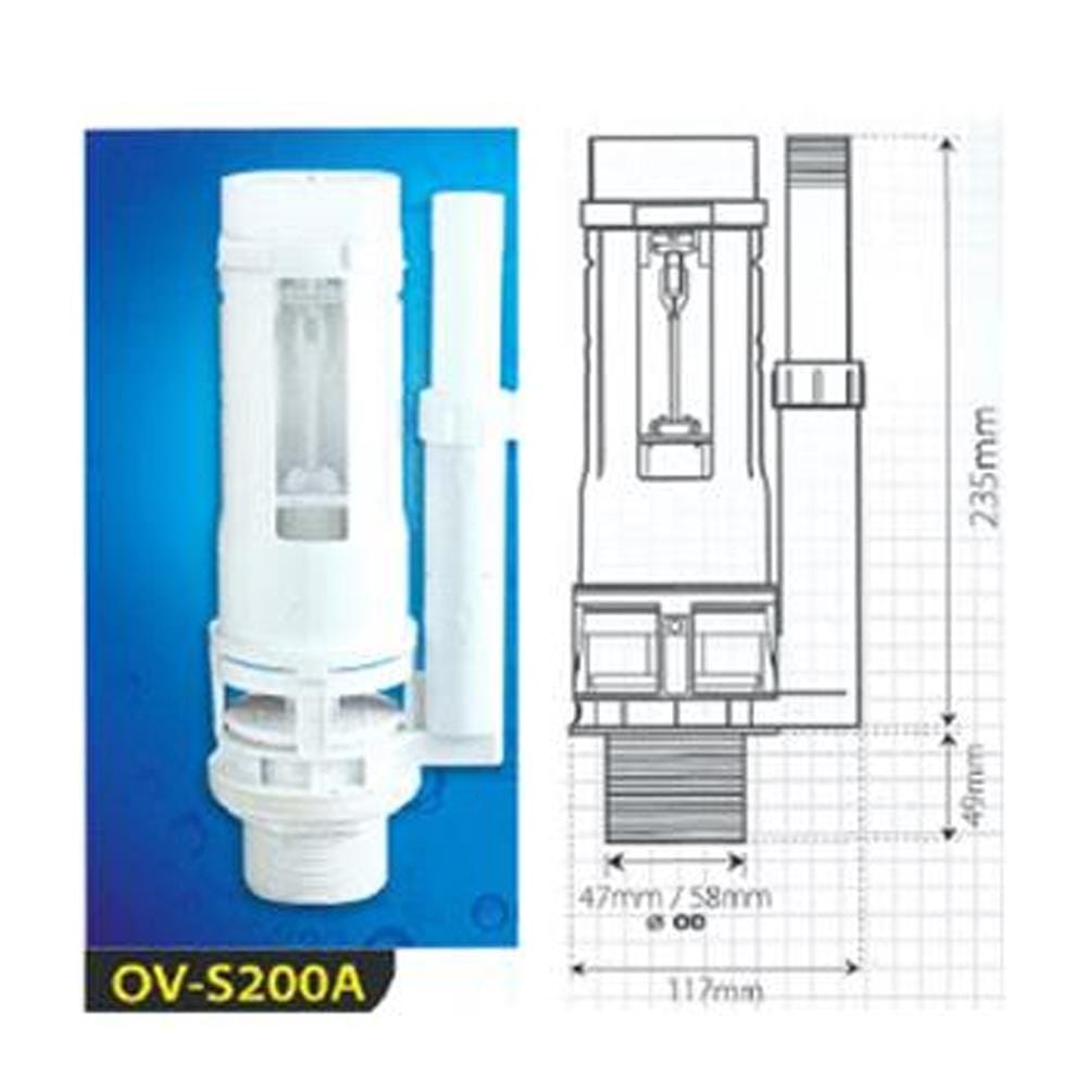 WATERTEC WATER OUTLET 40MM SINGLE FLUSH FMS-FV0010