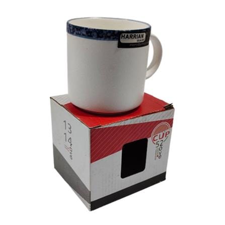 MUG PORCELAIN 12OZ (G.BLUE) B730