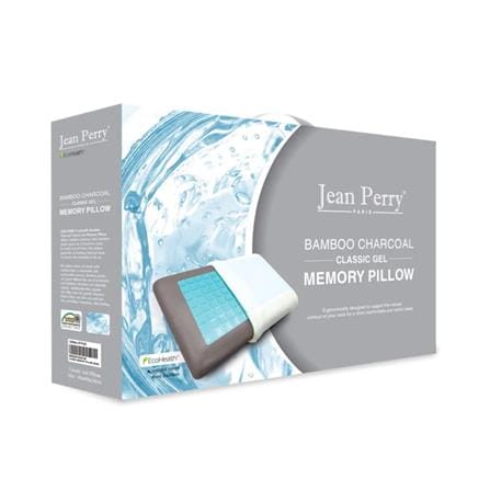 JEAN PERRY HEALTHY PILLOW BAMBOO CHARCOAL GEL CLASSIC MEMORY 60X40 WHITE