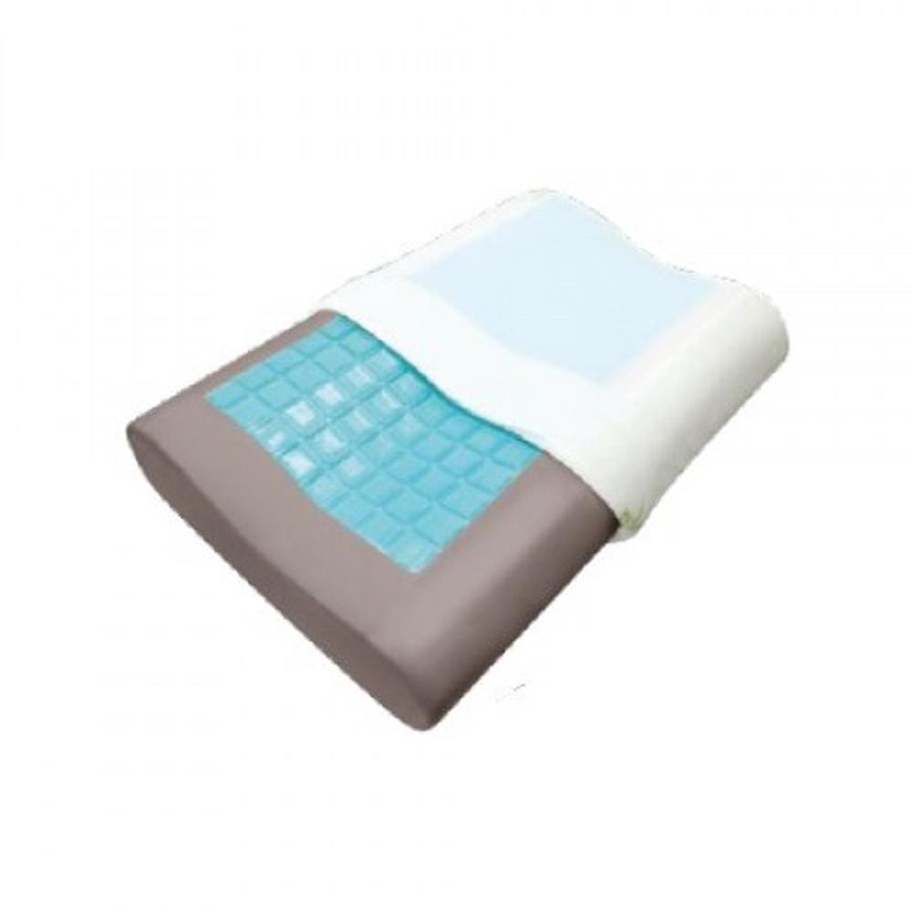 JEAN PERRY HEALTHY PILLOW BAMBOO CHARCOAL GEL CONTOUR MEMORY 60X40 WHITE