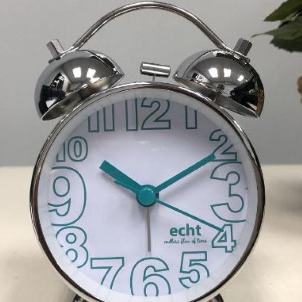 EHCT 3" ALARM CLOCK METAL BLUE E315-SR