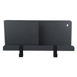 WALL SHELF WITH 2 HOOKS STACKO 40X10X16CM GREY