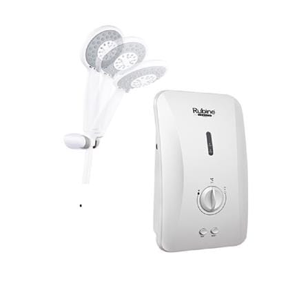 RUBINE SHOWER HEATER NON PUMP WITH HAND SHOWER FS390N MAW MULTI ANGLE MODERN WHITE