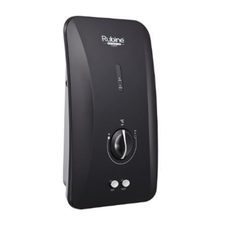 RUBINE SHOWER HEATER NON PUMP WITH HAND SHOWER FS390N-BCB CARBON BLACK (BLACK SHOWER ACCESSORIES SET)