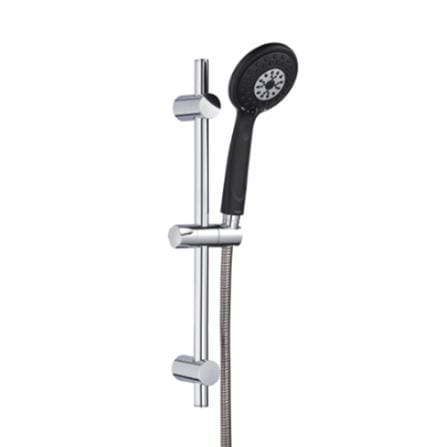 RUBINE SHOWER HEATER NON PUMP WITH HAND SHOWER FS390N-BCB CARBON BLACK (BLACK SHOWER ACCESSORIES SET)