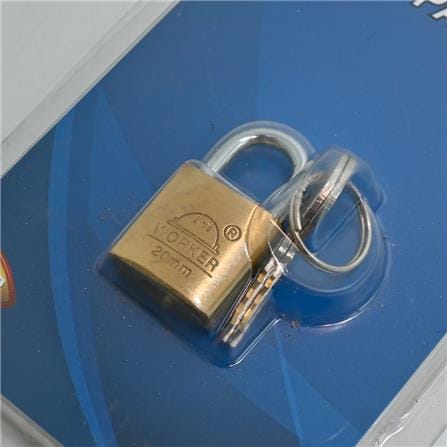 STRONG SOLID BRASS PADLOCK 20MM 1 EACH BRASS