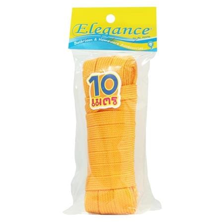 FLAT BRAIDED NYLON ROPE ELEGANCE 15MMX10M ORANGE