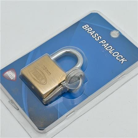 TORK SOLID BRASS PADLOCK 20MM 1 EACH BRASS