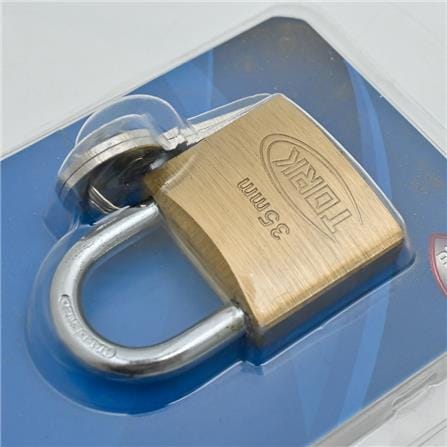 TORK SOLID BRASS PADLOCK 20MM 1 EACH BRASS