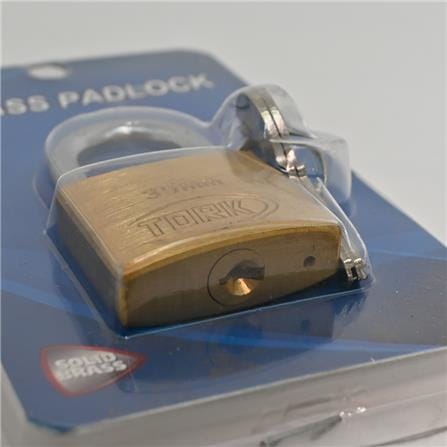TORK SOLID BRASS PADLOCK 20MM 1 EACH BRASS