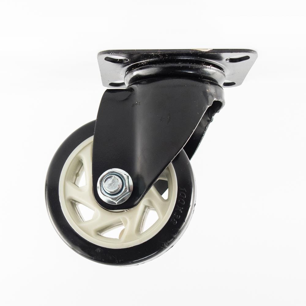 SWIVEL PLATE CASTER WHEEL FITT 622125 5" BLACK