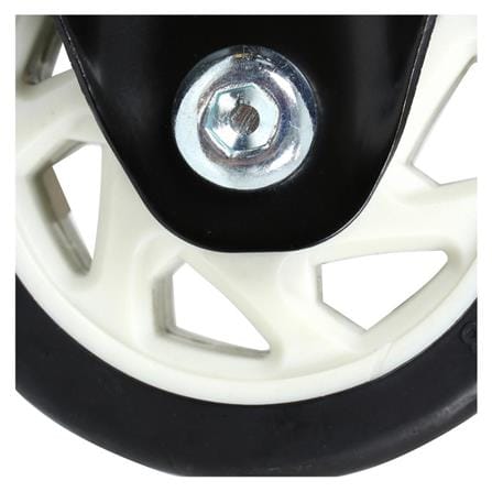 FIXED PLATE CASTER WHEEL FITT 623100 4" BLACK