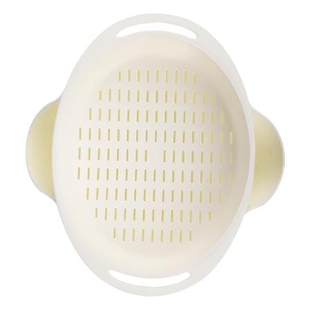 KECH DOUBLE LAYER DRAIN BASKET WHITE