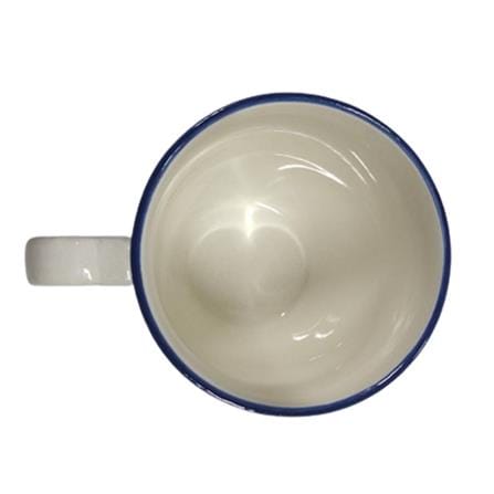PAINTED CERAMIC CUP-FLOWERS HG25