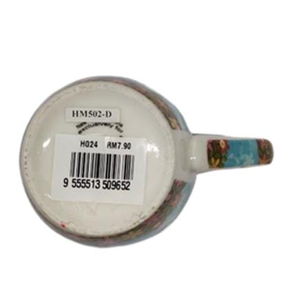 PAINTED CERAMIC CUP-SPIRAL HG24