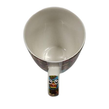 PAINTED CERAMIC CUP-SPIRAL HG24