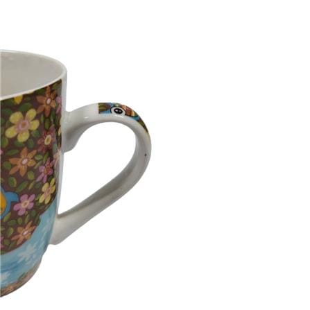 PAINTED CERAMIC CUP-SPIRAL HG24