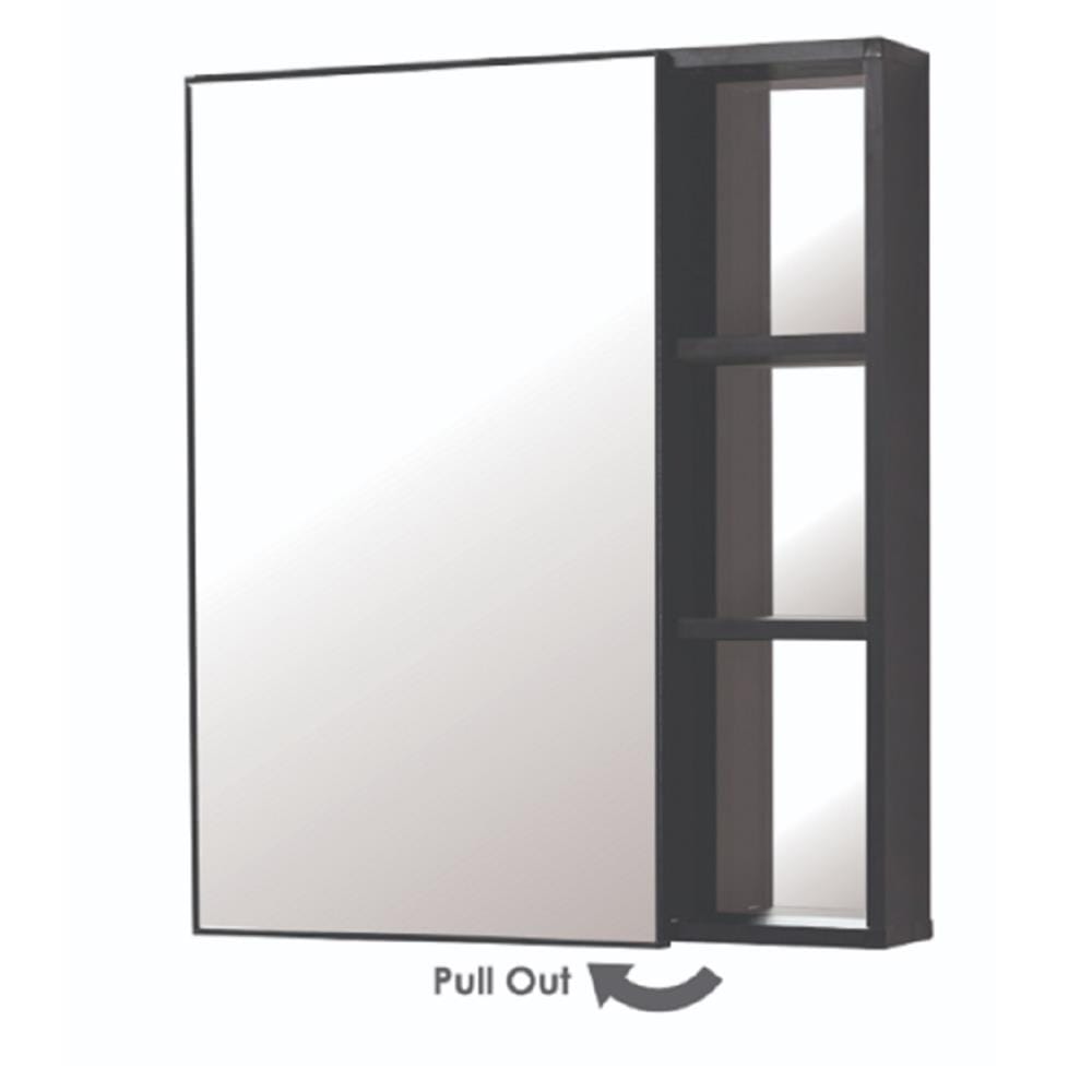 SORENTO CABINET MIRROR SRTMCB6083-BLACK (H70XW11XD60 CM)