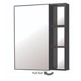 SORENTO CABINET MIRROR SRTMCB6083-BLACK (H70XW11XD60 CM)