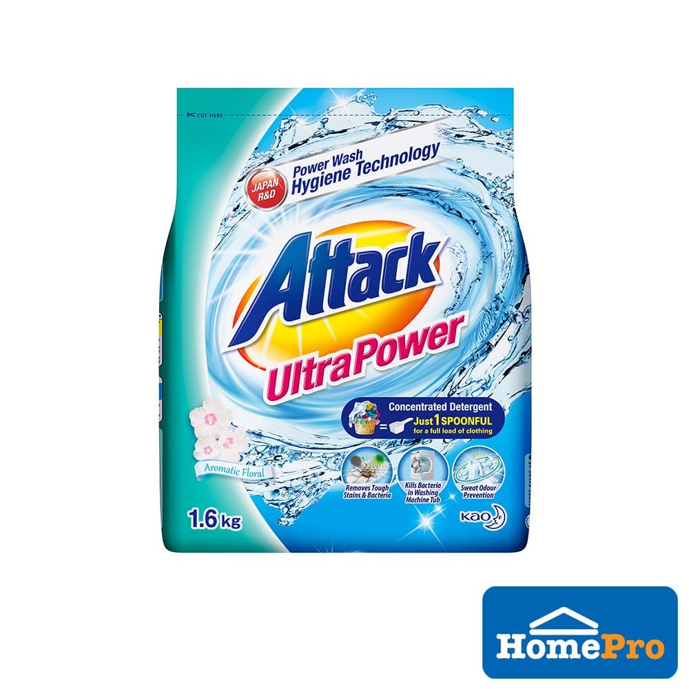 ATTACK POWDER DETERGENT ULTRAPOWER 1.6KG AROMATIC FLORAL