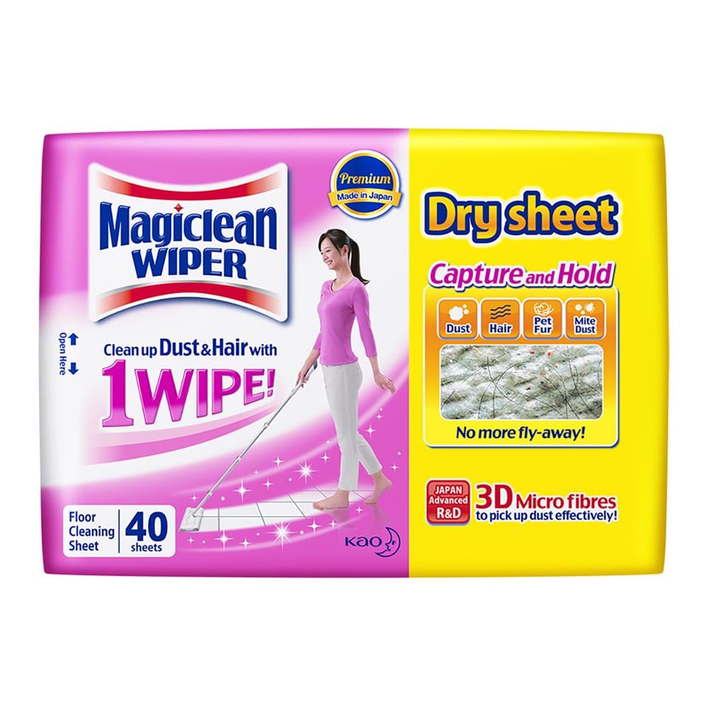MAGICLEAN FLOOR WIPER DRY SHEET 40 PCS