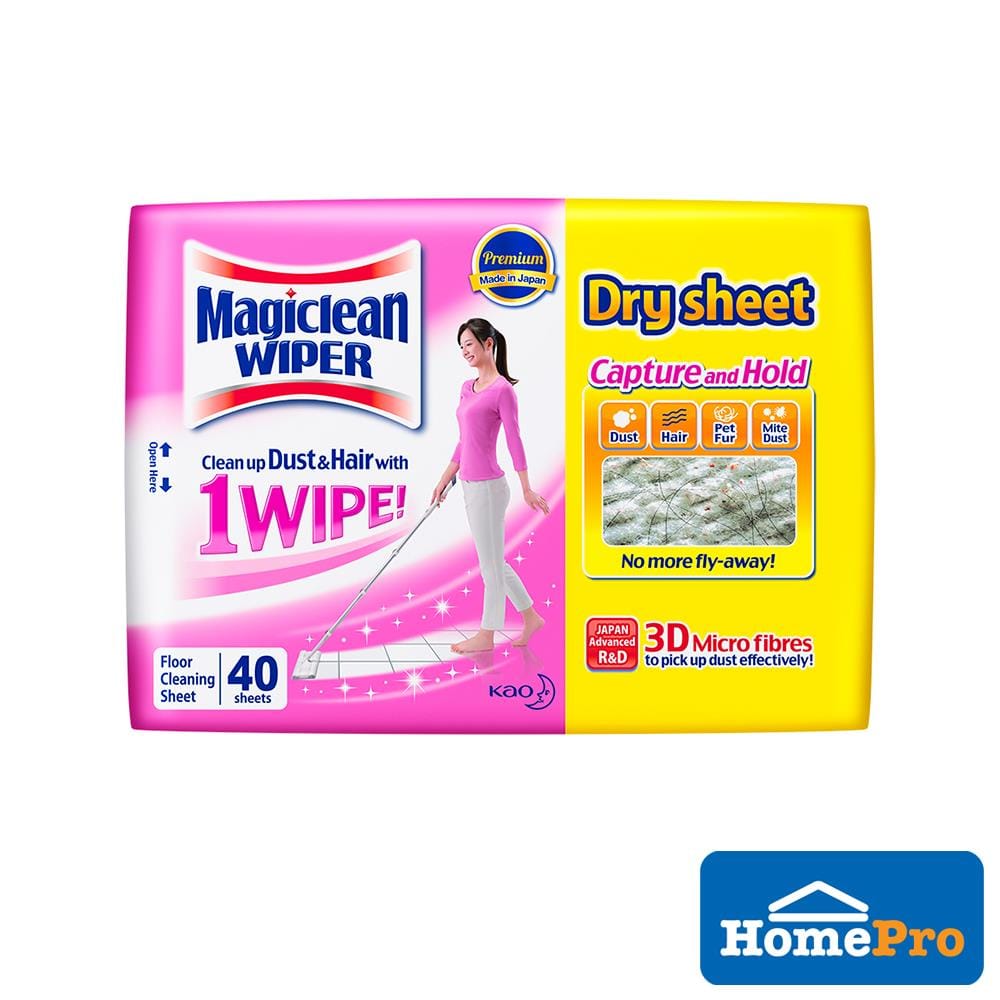 MAGICLEAN FLOOR WIPER DRY SHEET 40 PCS