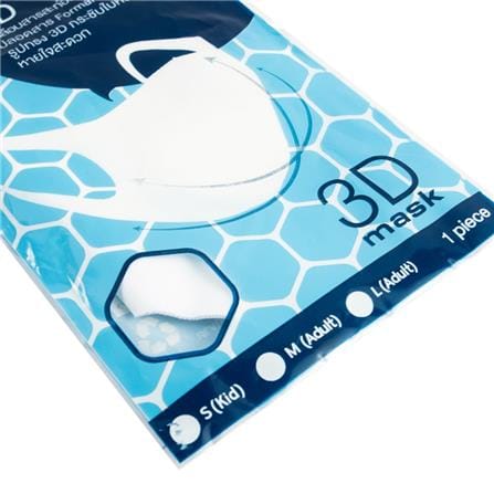 REUSEABLE FACE MASK 3D FITT PM2.5 WHITE