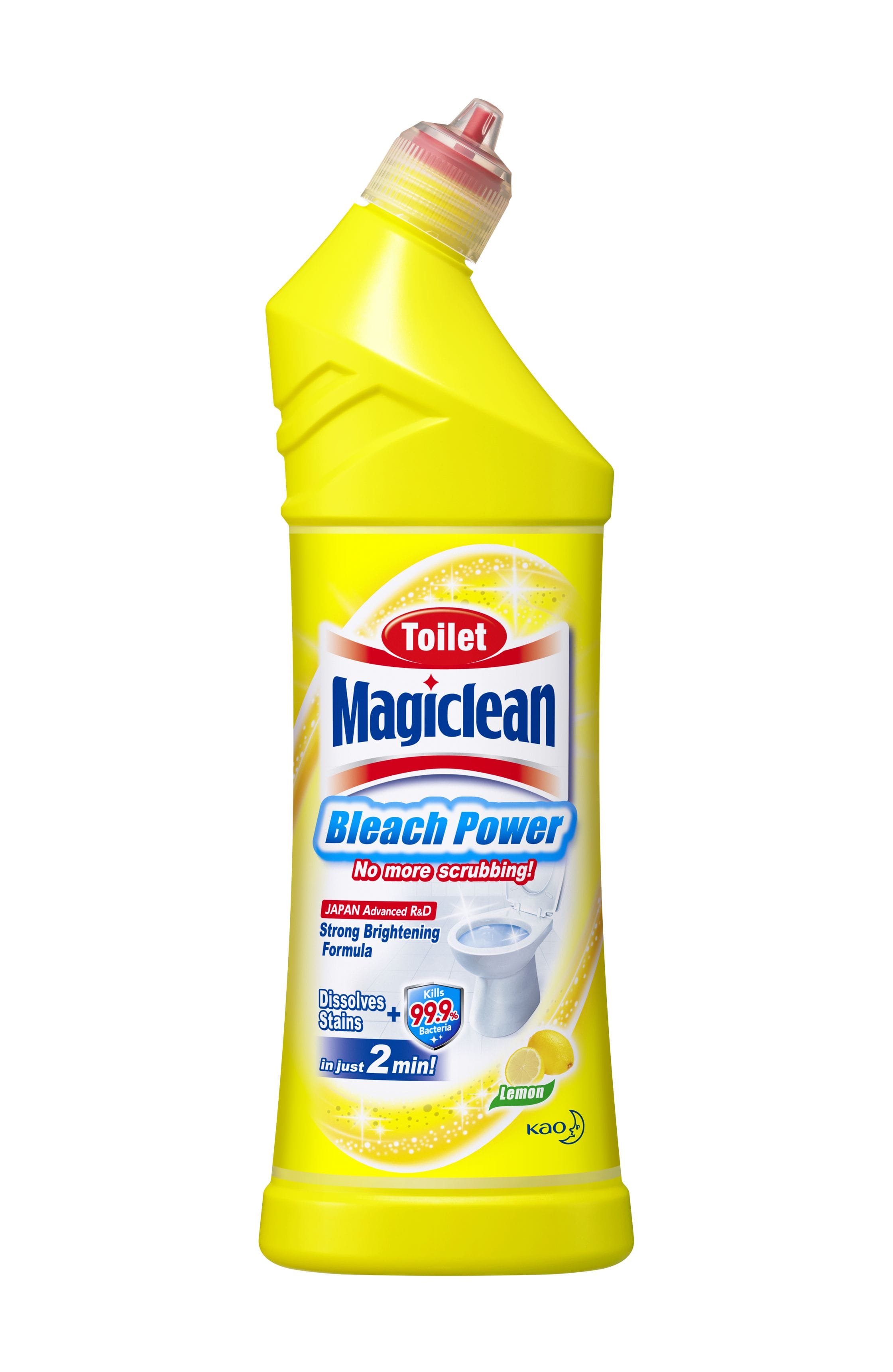 MAGICLEAN TOILET CLEANER BLEACH POWER 500ML LEMON