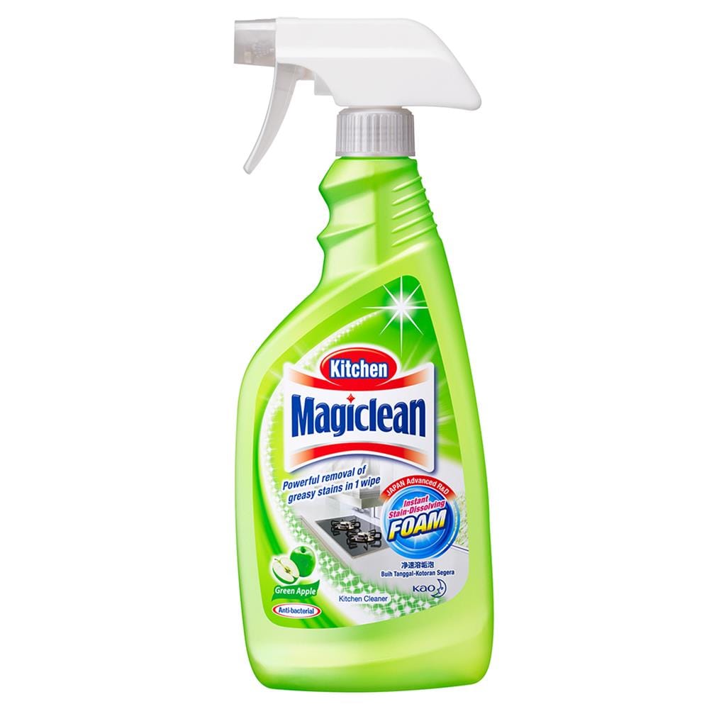 MAGICLEAN KITCHEN CLEANER TRIGGER SPRAY 500ML GREEN APPLE
