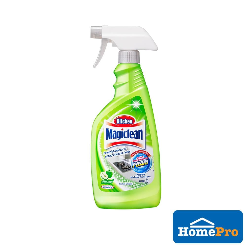 MAGICLEAN KITCHEN CLEANER TRIGGER SPRAY 500ML GREEN APPLE