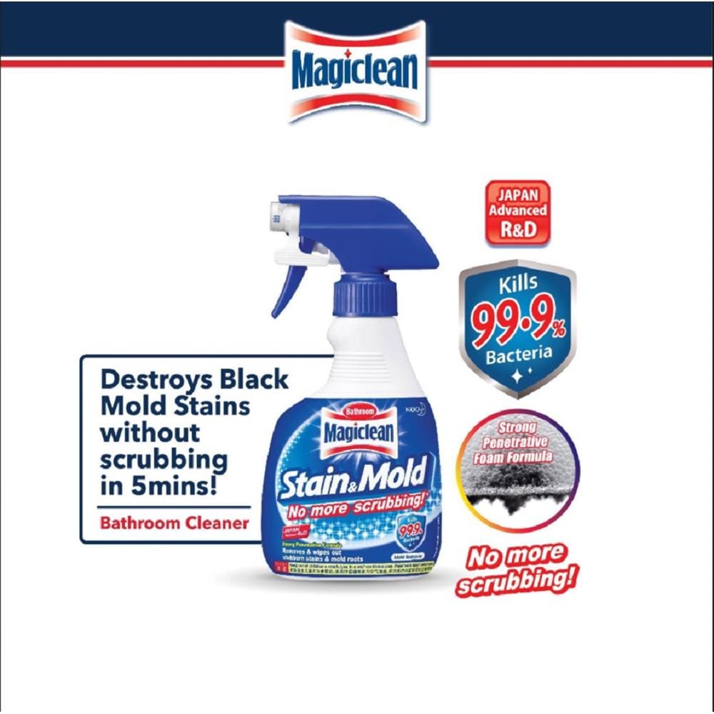 MAGICLEAN BATHROOM CLEANER TRIGGER SPRAY STAIN & MOLD 400ML