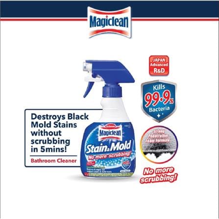 MAGICLEAN BATHROOM CLEANER TRIGGER SPRAY STAIN & MOLD 400ML