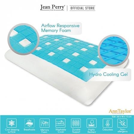 HEALTHY PILLOW  ANN TAYLOR  60X40X13CM MEMORY PILLOW WHITE