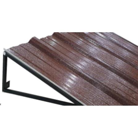UPVC AWNING WITH STEEL FRAME S.D.BRILLIANT 60X100CM BROWN