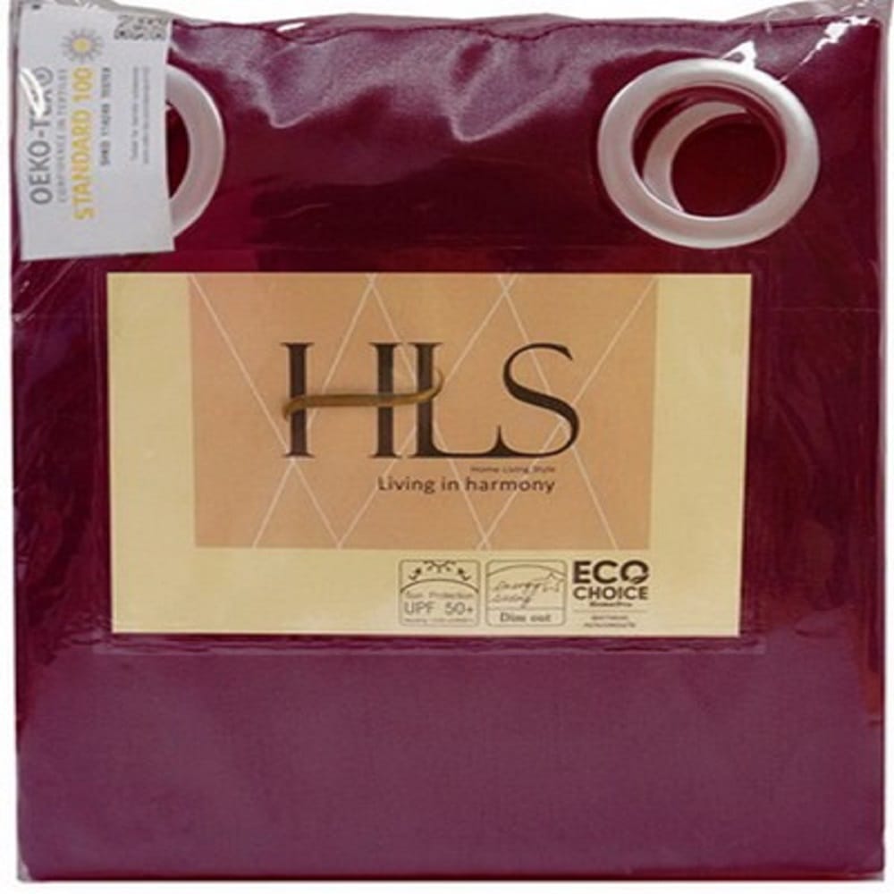 HLS LIANA UV EYELET CURTAIN130X280 RED